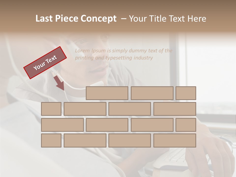 Telephonist Officeinterior Posters PowerPoint Template