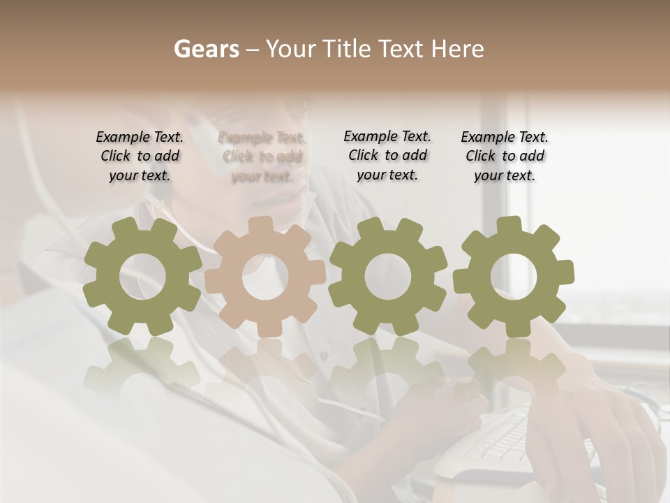 Telephonist Officeinterior Posters PowerPoint Template