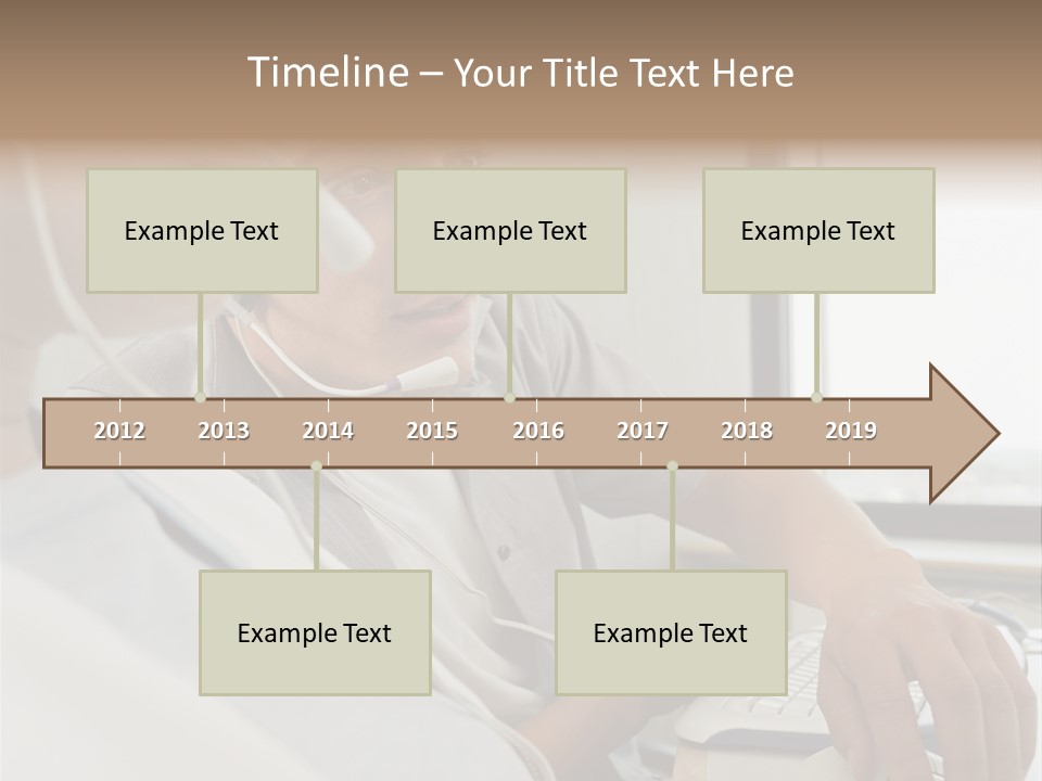 Telephonist Officeinterior Posters PowerPoint Template