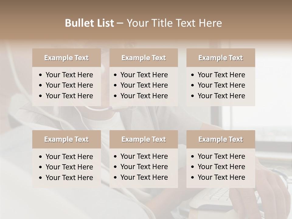 Telephonist Officeinterior Posters PowerPoint Template