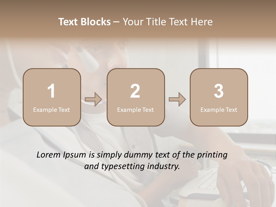 Telephonist Officeinterior Posters PowerPoint Template