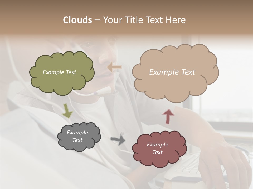 Telephonist Officeinterior Posters PowerPoint Template