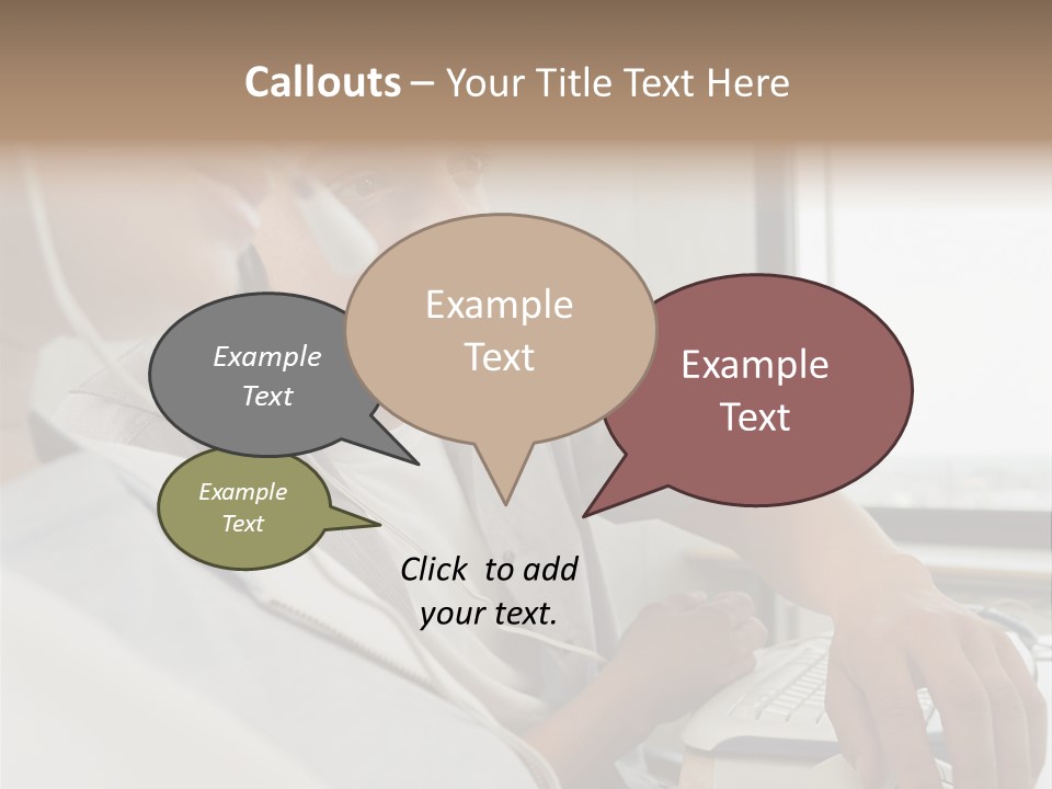 Telephonist Officeinterior Posters PowerPoint Template