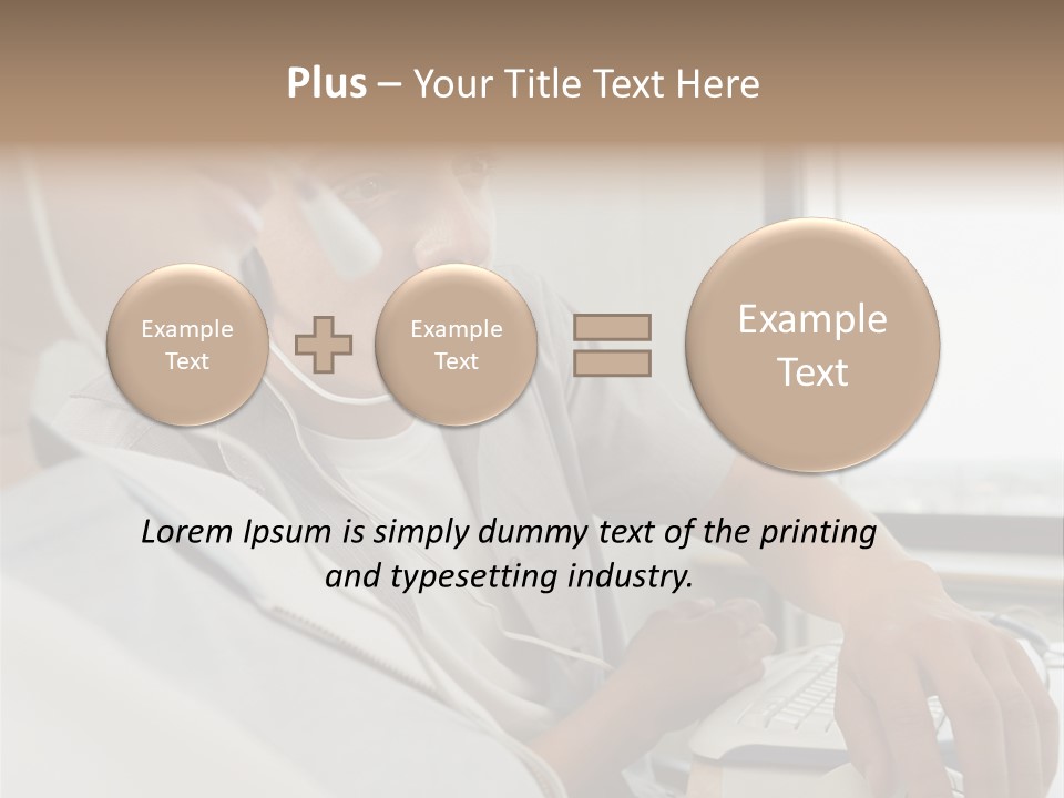 Telephonist Officeinterior Posters PowerPoint Template