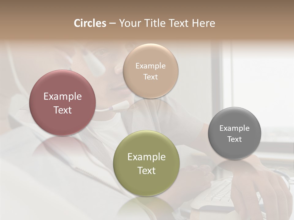 Telephonist Officeinterior Posters PowerPoint Template