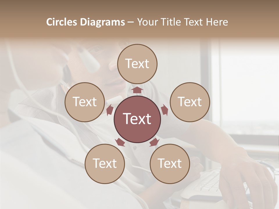 Telephonist Officeinterior Posters PowerPoint Template