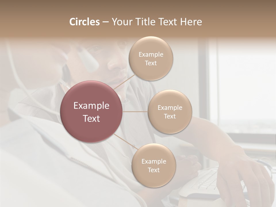 Telephonist Officeinterior Posters PowerPoint Template