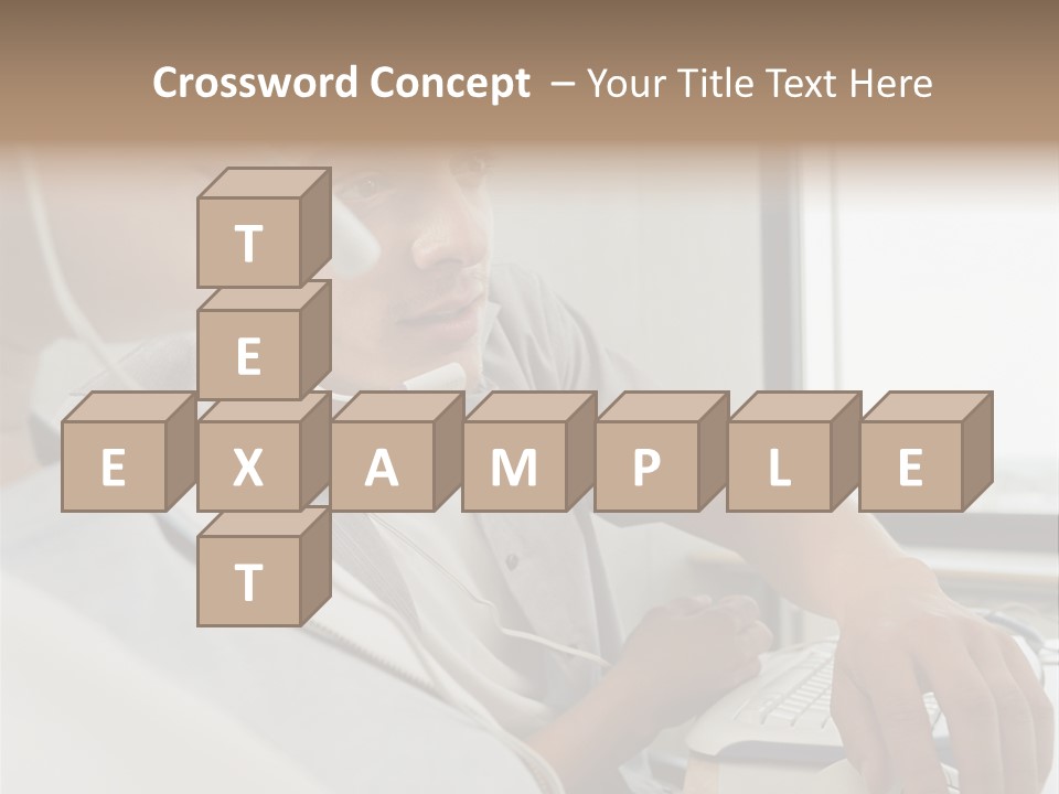 Telephonist Officeinterior Posters PowerPoint Template