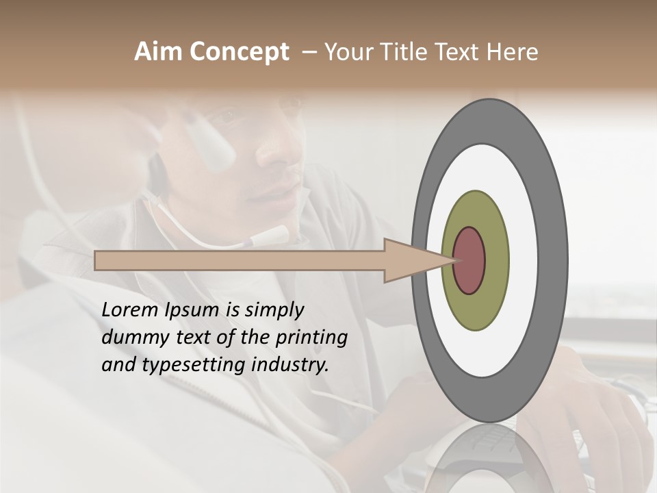 Telephonist Officeinterior Posters PowerPoint Template