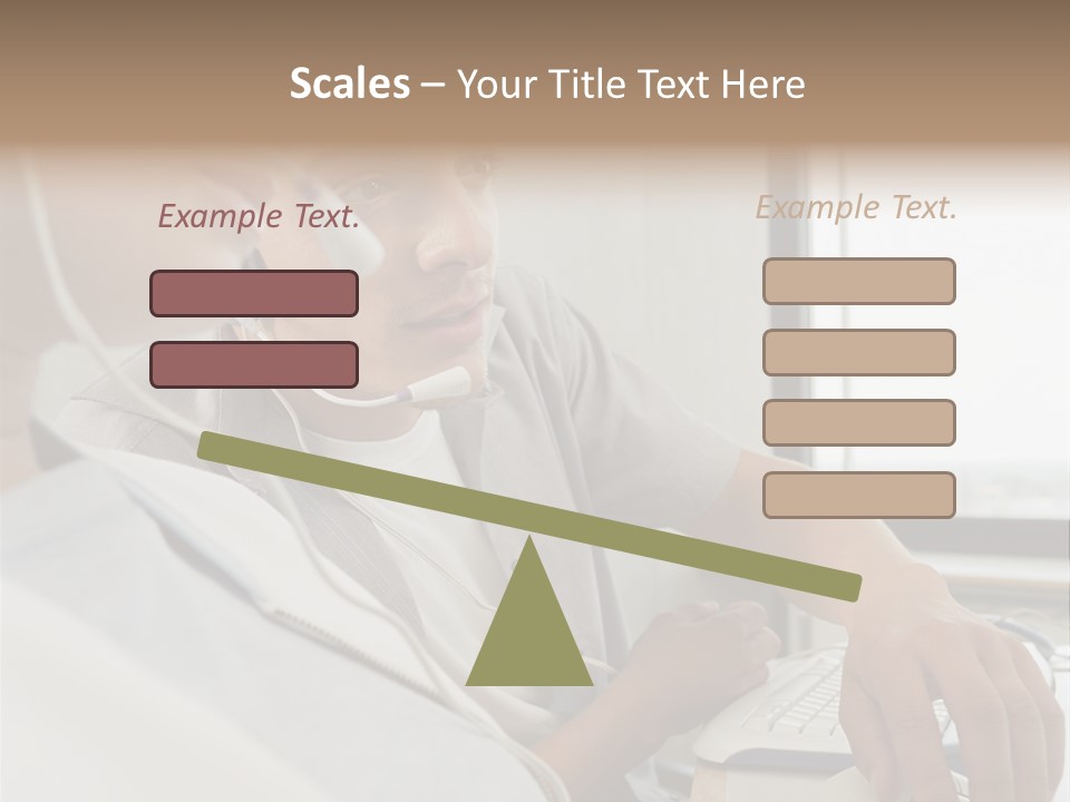 Telephonist Officeinterior Posters PowerPoint Template