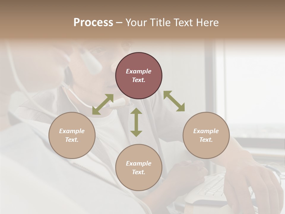 Telephonist Officeinterior Posters PowerPoint Template