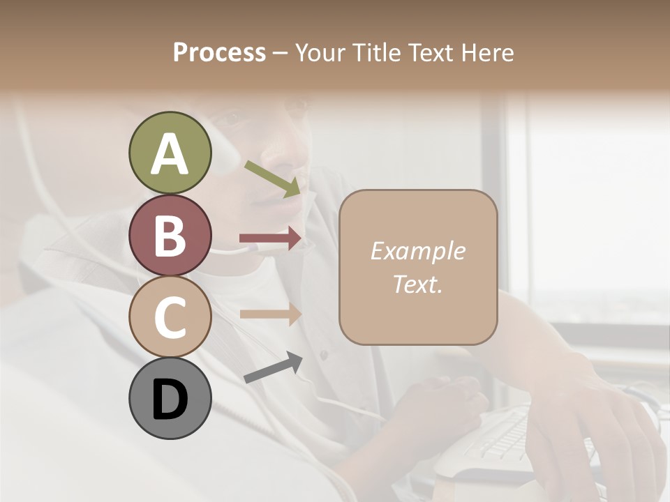 Telephonist Officeinterior Posters PowerPoint Template