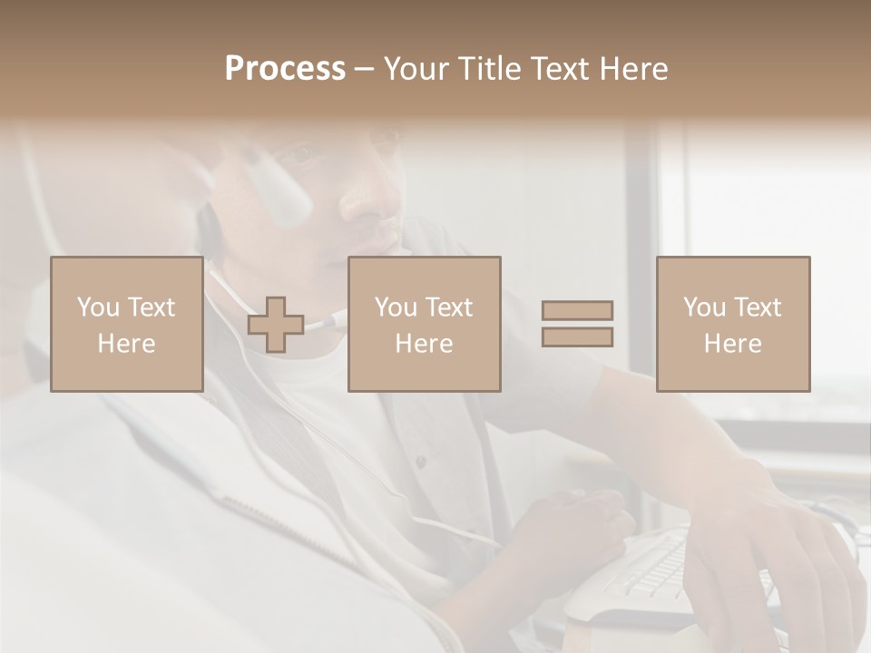 Telephonist Officeinterior Posters PowerPoint Template