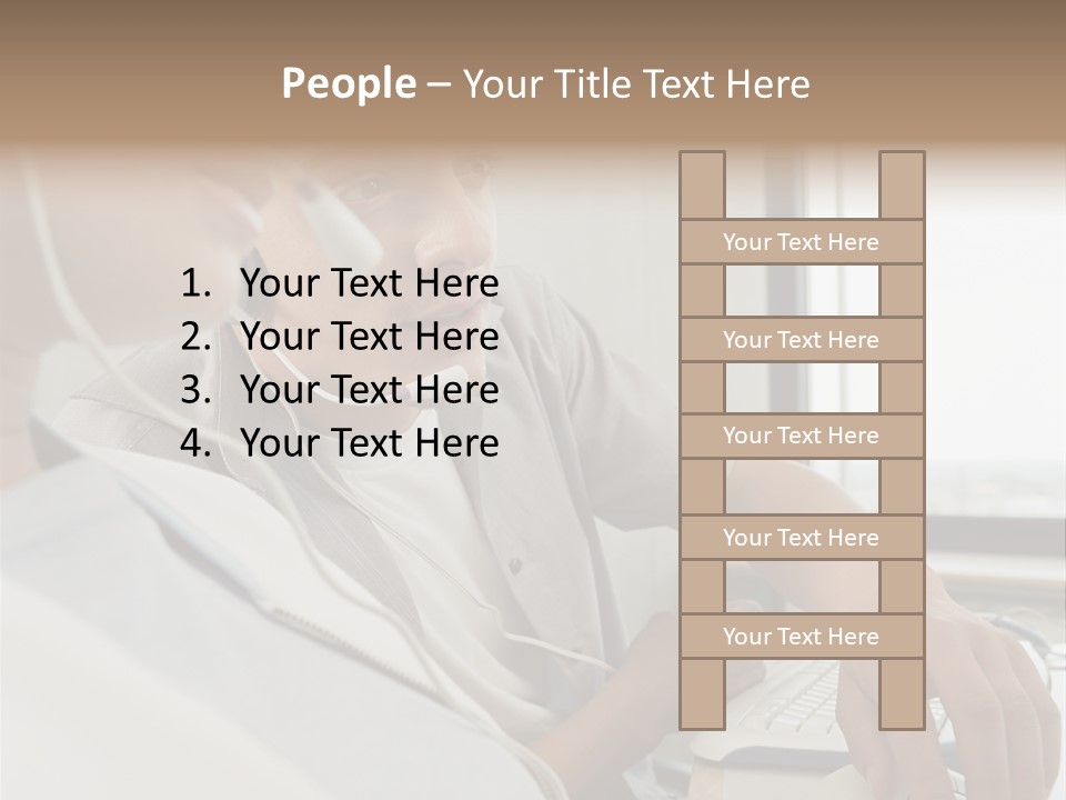 Telephonist Officeinterior Posters PowerPoint Template