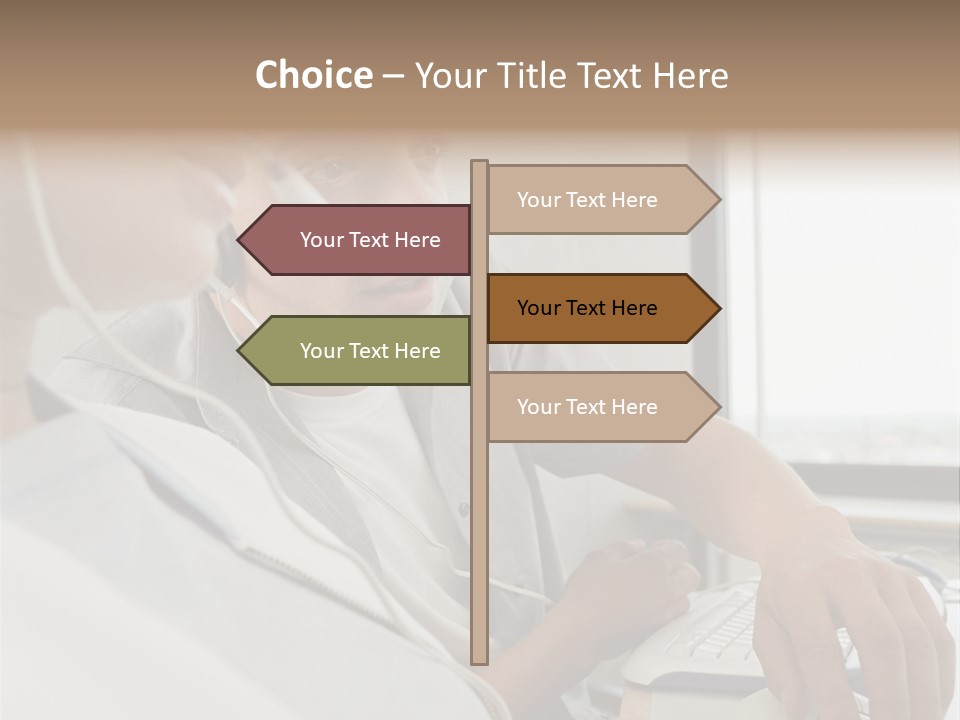 Telephonist Officeinterior Posters PowerPoint Template