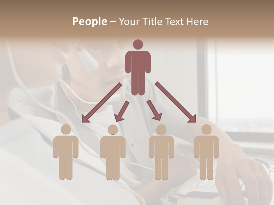 Telephonist Officeinterior Posters PowerPoint Template