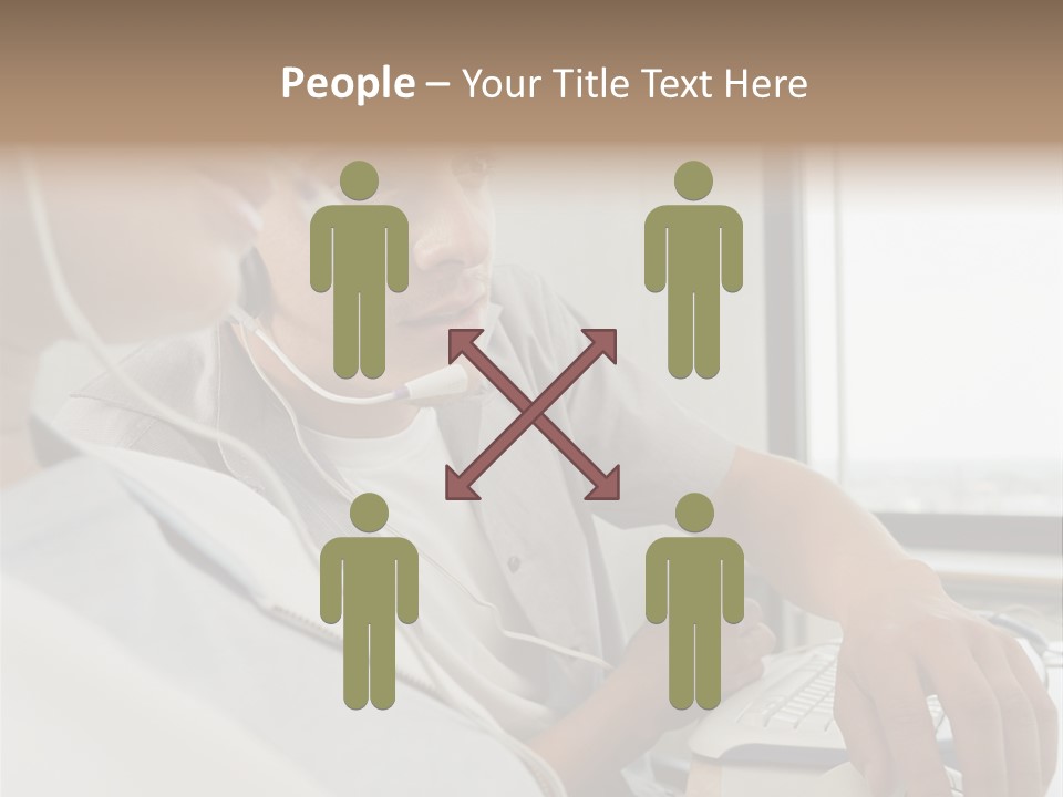 Telephonist Officeinterior Posters PowerPoint Template