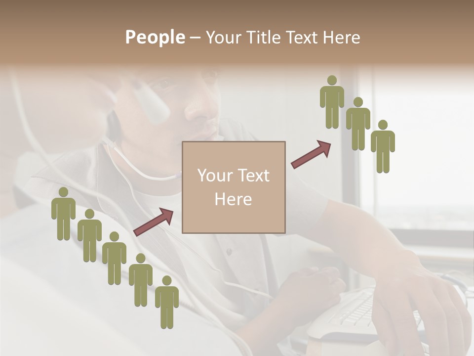 Telephonist Officeinterior Posters PowerPoint Template