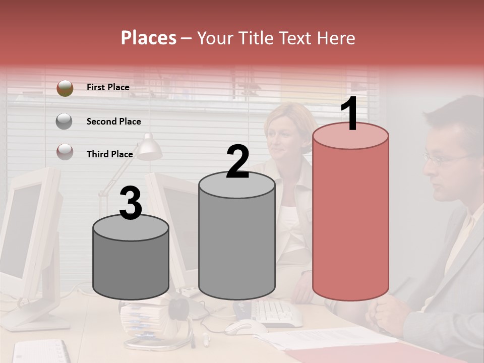 Evenings Man Rides PowerPoint Template