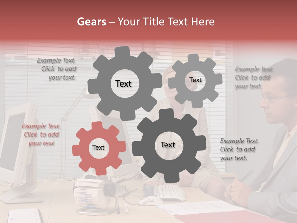 Evenings Man Rides PowerPoint Template