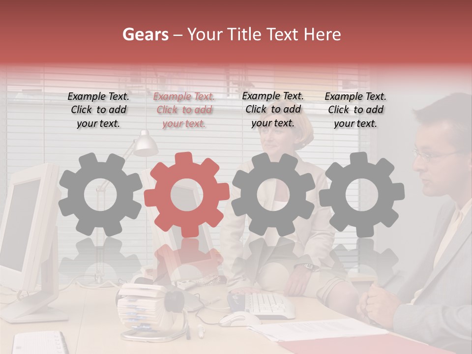 Evenings Man Rides PowerPoint Template