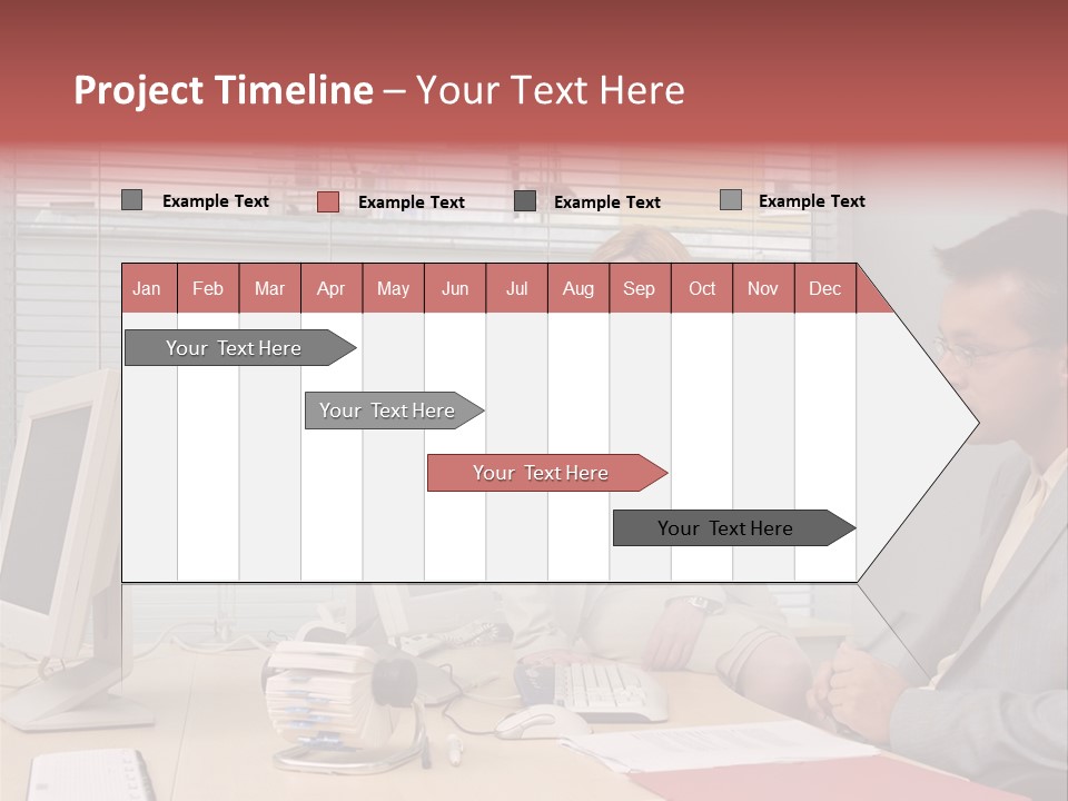 Evenings Man Rides PowerPoint Template