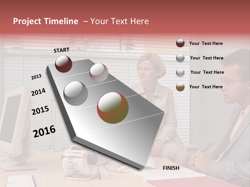 Evenings Man Rides PowerPoint Template