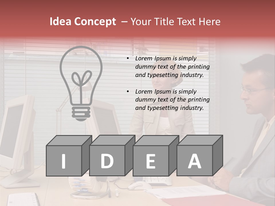 Evenings Man Rides PowerPoint Template