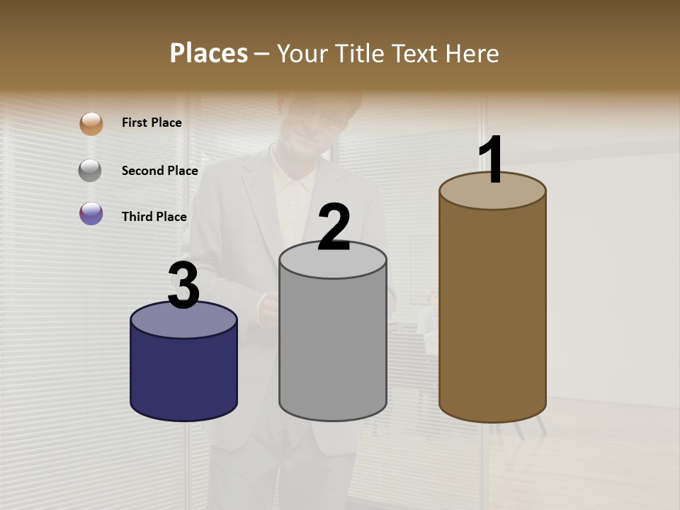 Lookingcamera Inside Posters PowerPoint Template