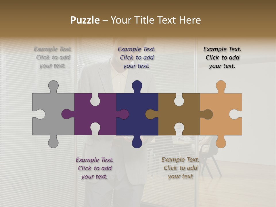 Lookingcamera Inside Posters PowerPoint Template