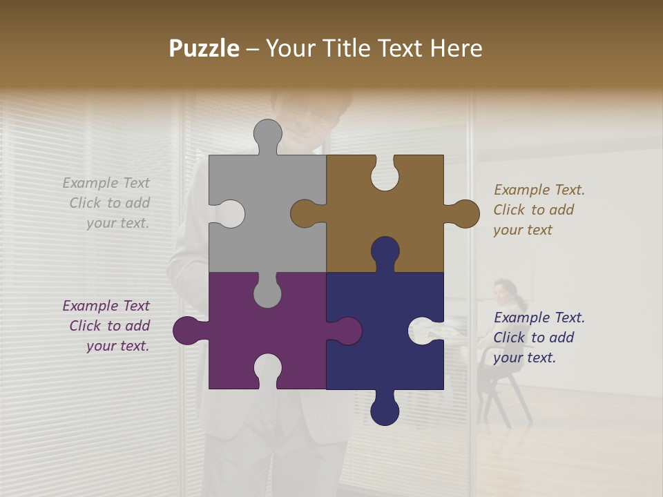 Lookingcamera Inside Posters PowerPoint Template