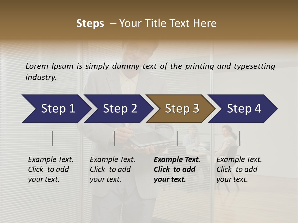 Lookingcamera Inside Posters PowerPoint Template