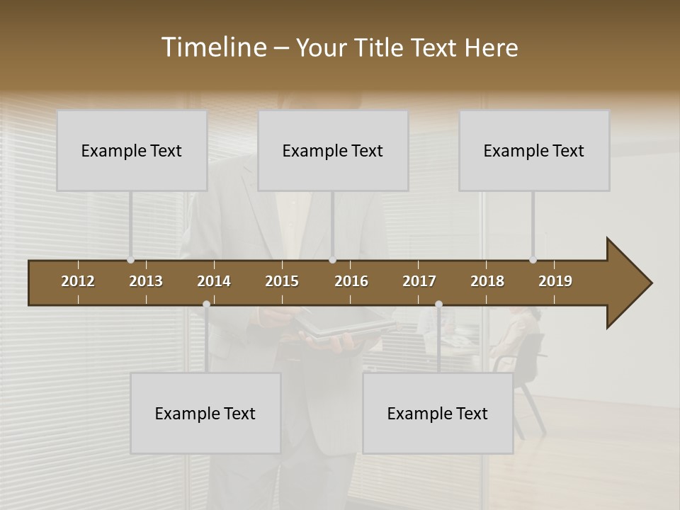 Lookingcamera Inside Posters PowerPoint Template