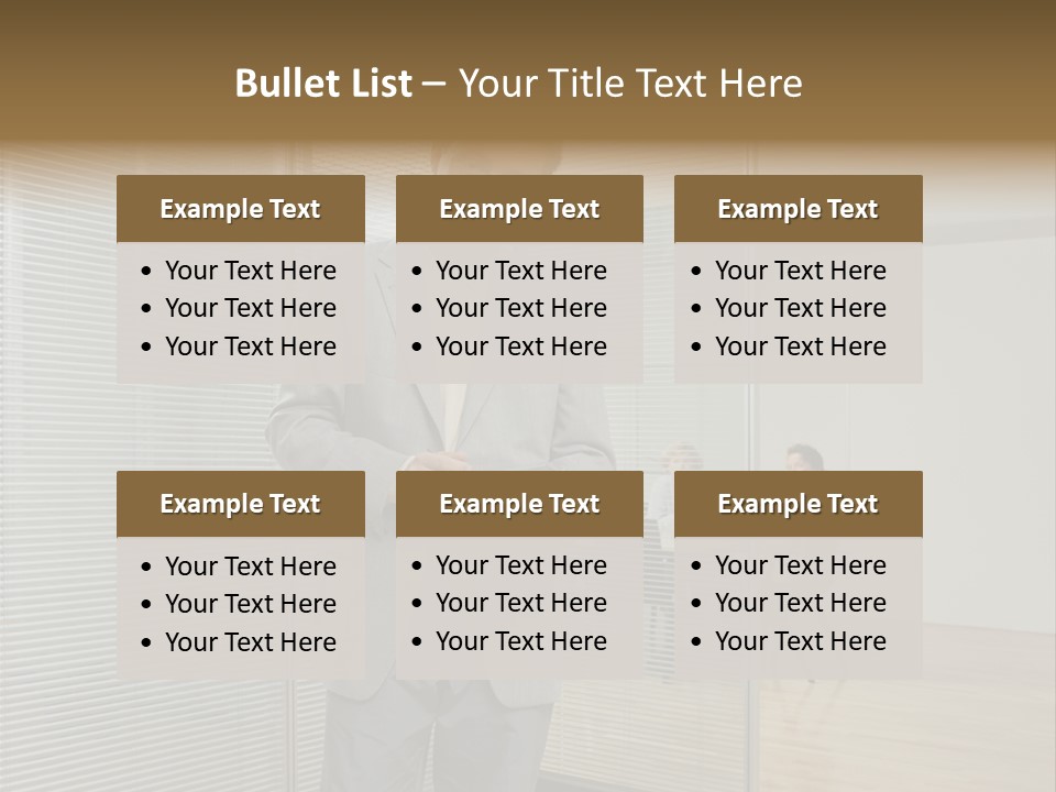 Lookingcamera Inside Posters PowerPoint Template