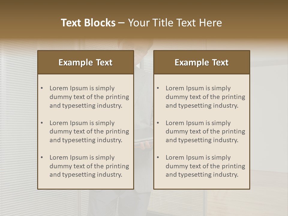 Lookingcamera Inside Posters PowerPoint Template