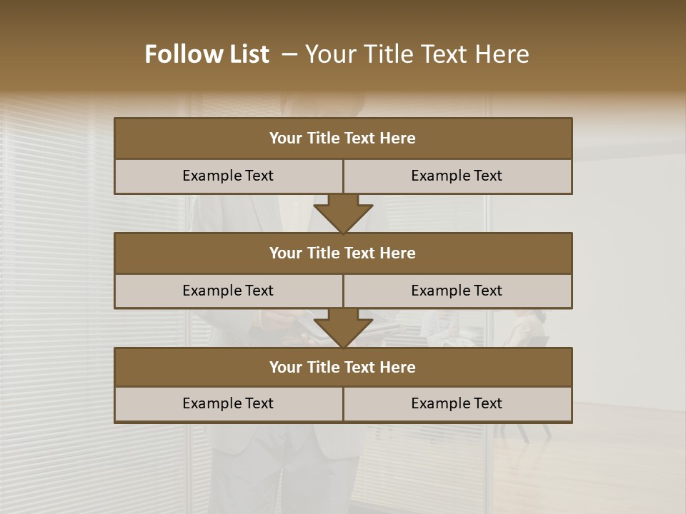 Lookingcamera Inside Posters PowerPoint Template