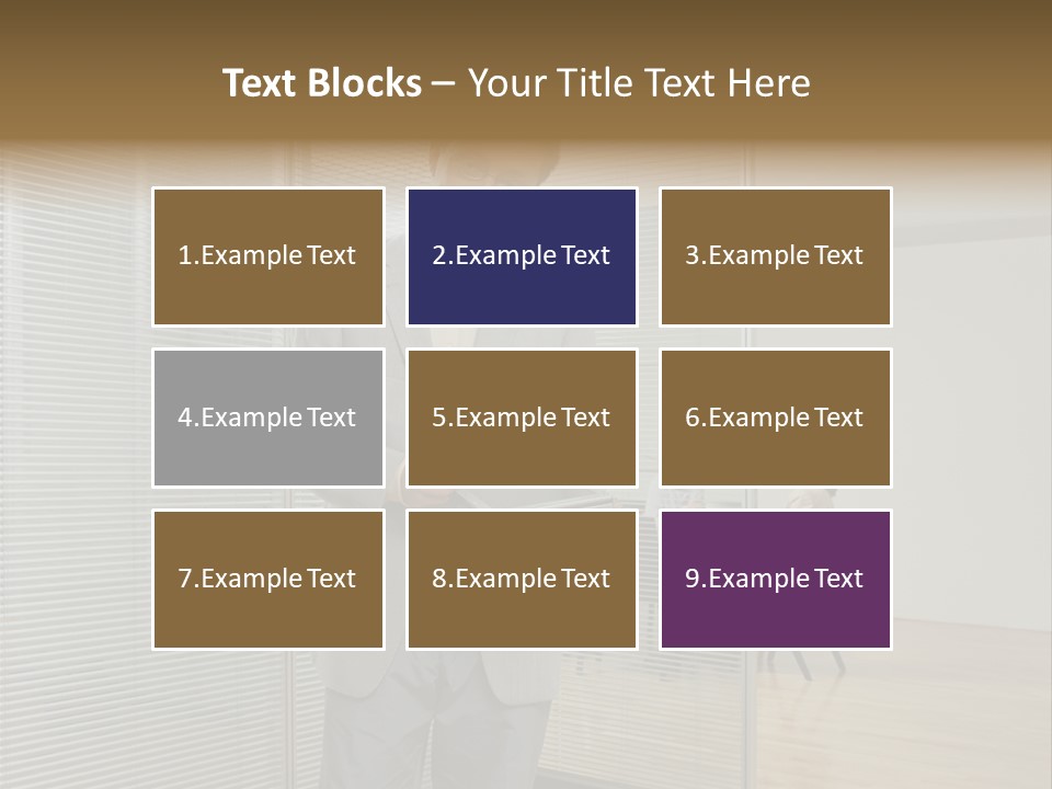 Lookingcamera Inside Posters PowerPoint Template