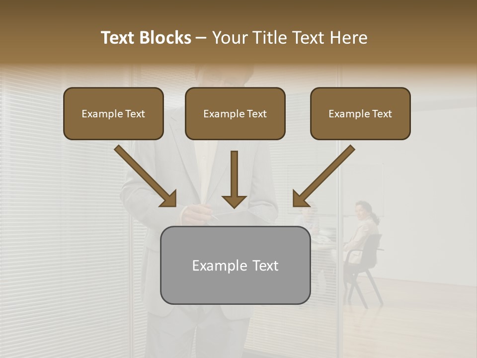 Lookingcamera Inside Posters PowerPoint Template