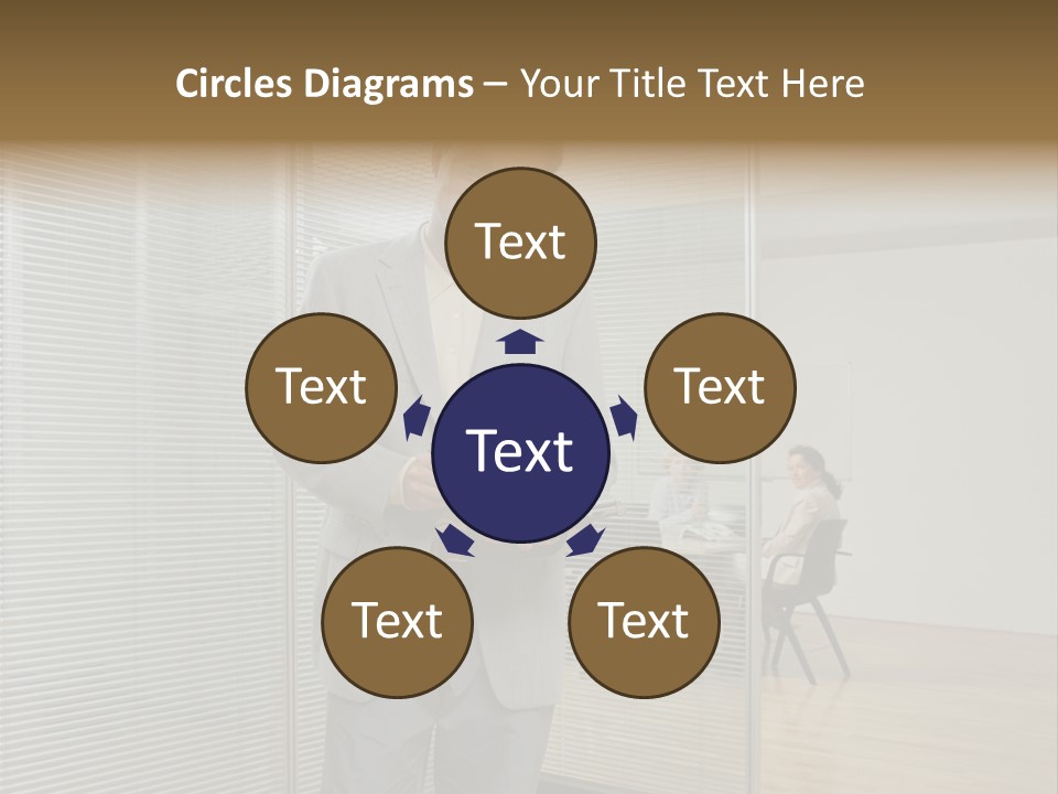 Lookingcamera Inside Posters PowerPoint Template