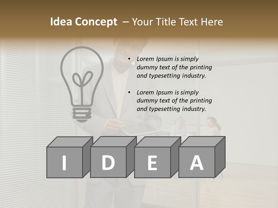 Lookingcamera Inside Posters PowerPoint Template