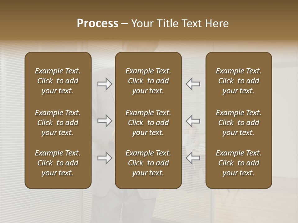 Lookingcamera Inside Posters PowerPoint Template