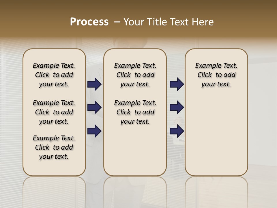 Lookingcamera Inside Posters PowerPoint Template