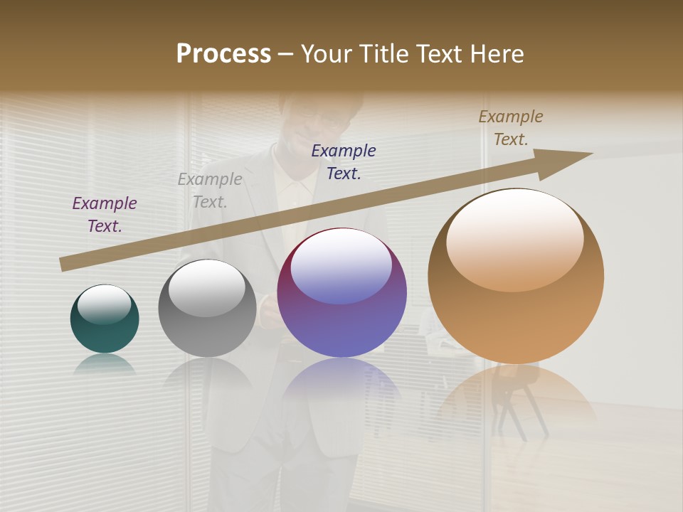 Lookingcamera Inside Posters PowerPoint Template