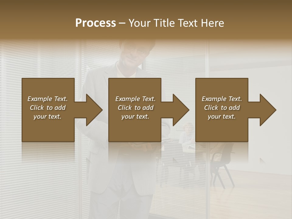 Lookingcamera Inside Posters PowerPoint Template