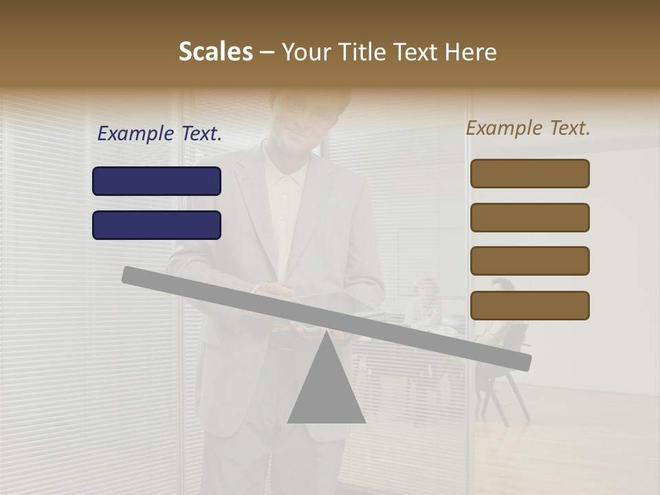 Lookingcamera Inside Posters PowerPoint Template