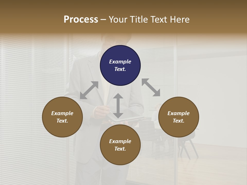 Lookingcamera Inside Posters PowerPoint Template