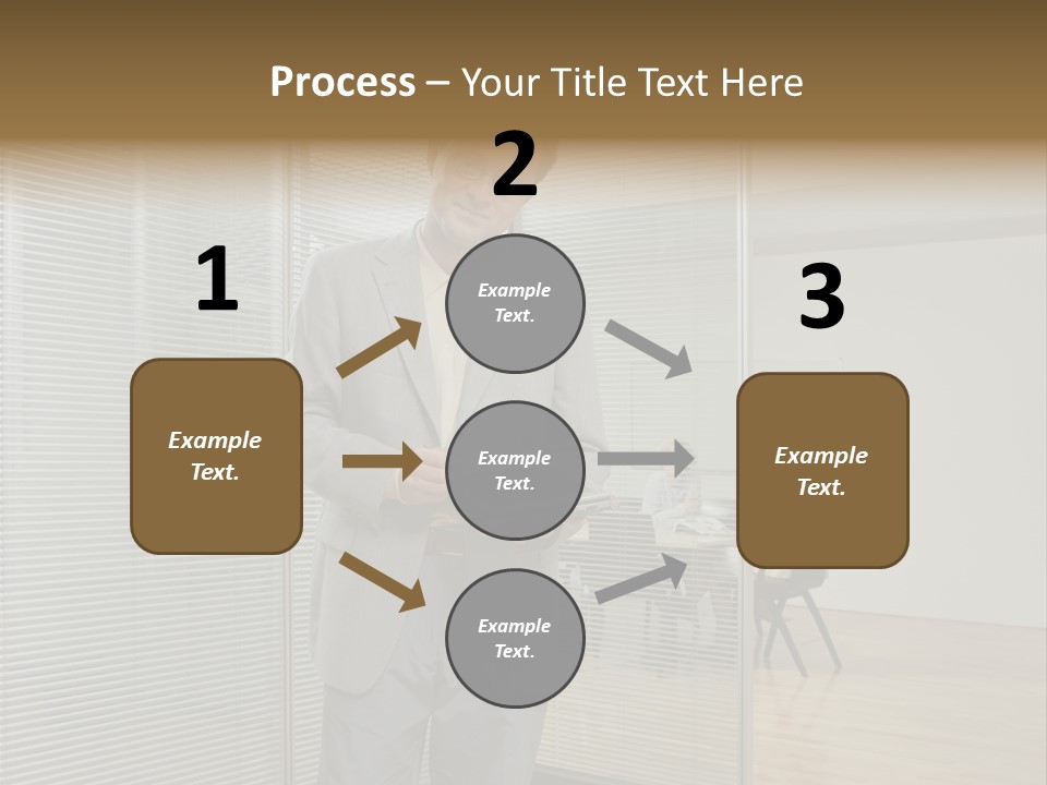 Lookingcamera Inside Posters PowerPoint Template