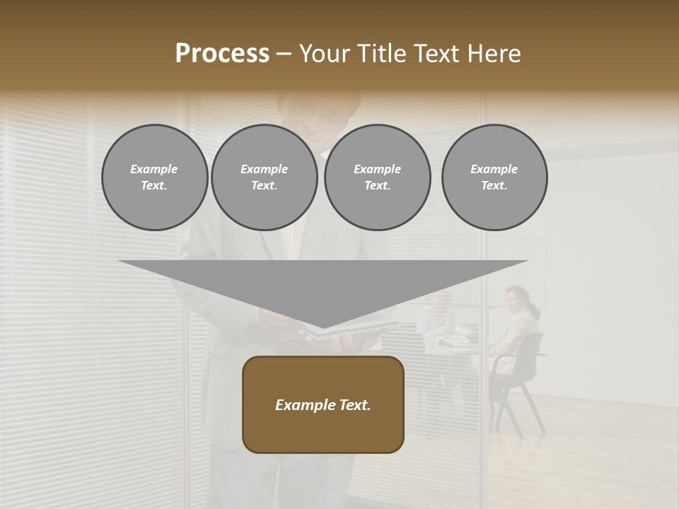 Lookingcamera Inside Posters PowerPoint Template
