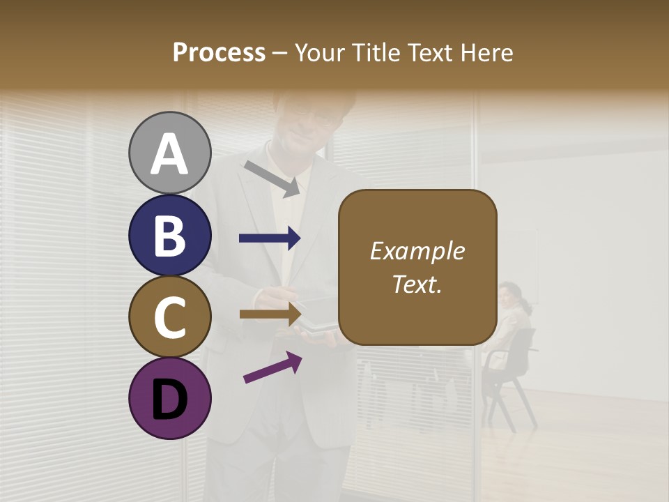 Lookingcamera Inside Posters PowerPoint Template