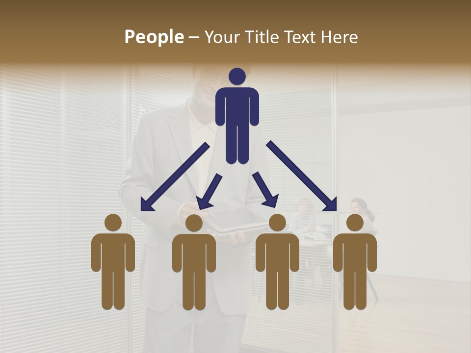 Lookingcamera Inside Posters PowerPoint Template